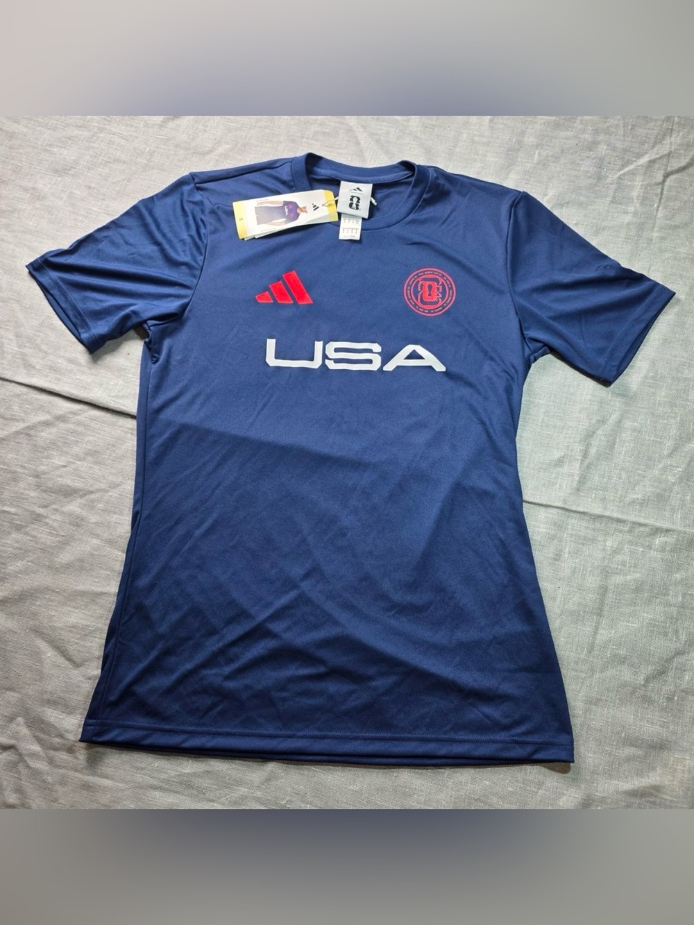 NWT Adidas FIFA World Cup 2026 USA Navy T-Shirt Small Mens Soccer Jersey Tee
